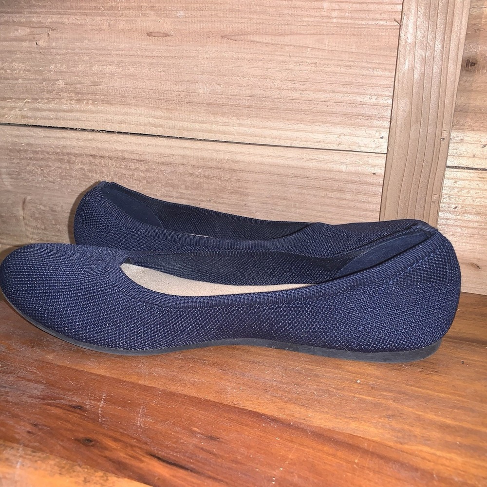 Jellypop Memory Foam Comfort Flats Blue Slip-On Shoes Women's Size 9.5M EUC - Picture 4 of 8